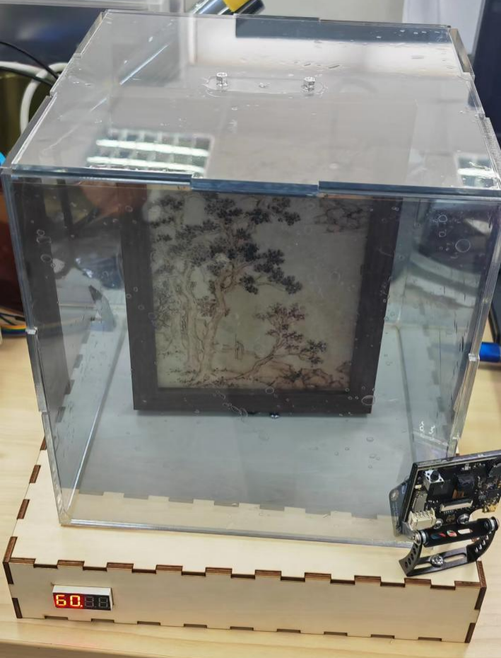 自动避光可旋转的古画文物保护性展示柜